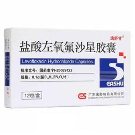 盐酸左氧氟沙星胶囊(逸舒甘)包装主图 盐酸左氧氟沙星胶囊(逸舒甘)包装主图