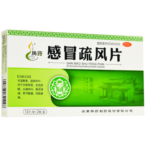 感冒疏风片(腾药)包装主图