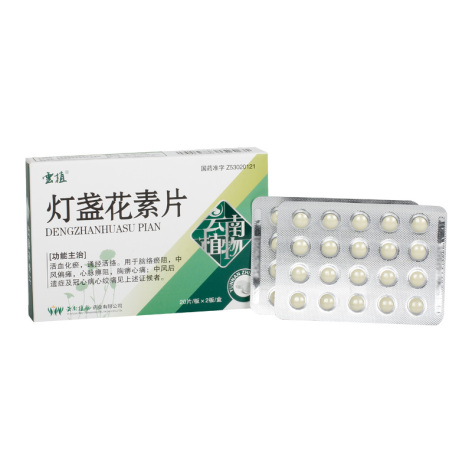 灯盏花素片(雲植)包装侧面图2
