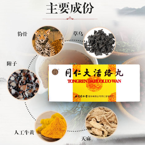 同仁大活络丸(同仁堂)包装侧面图3 同仁大活络丸(同仁堂)包装侧面图3