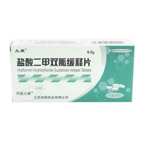 盐酸二甲双胍缓释片(同盛兰威)包装主图 盐酸二甲双胍缓释片(同盛兰威)包装主图
