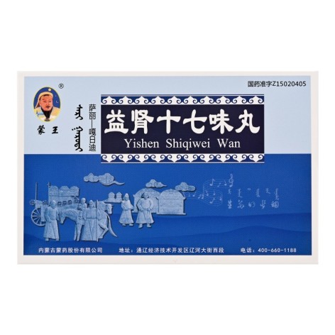 益肾十七味丸(蒙王)包装侧面图2