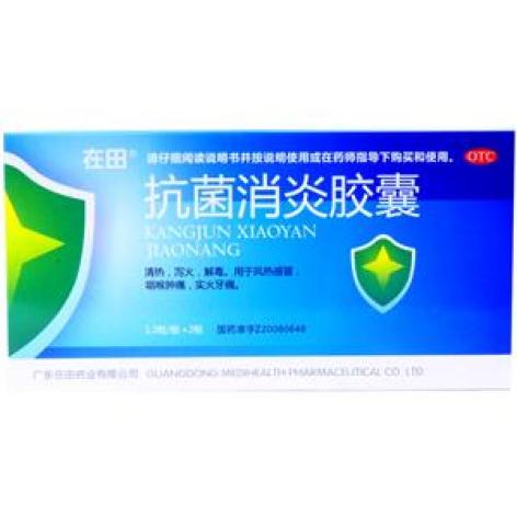 抗菌消炎胶囊(在田)包装主图
