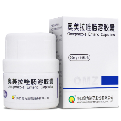奥美拉唑肠溶胶囊(海口奇力)包装侧面图2 奥美拉唑肠溶胶囊(海口奇力)包装侧面图2