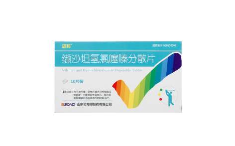 缬沙坦氢氯噻嗪分散片(迈邦)主图 缬沙坦氢氯噻嗪分散片(迈邦)主图