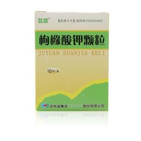 枸橼酸钾颗粒(益盛)包装侧面图2 枸橼酸钾颗粒(益盛)包装侧面图2