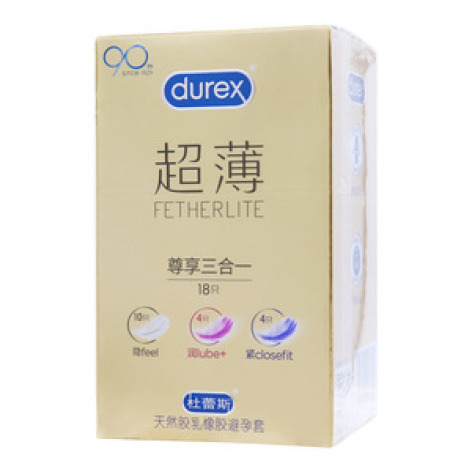 天然胶乳橡胶避孕套(杜蕾斯)包装主图
