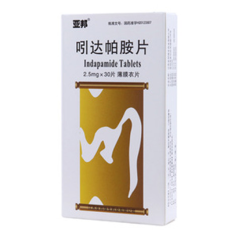 吲达帕胺片(亚邦)包装主图 吲达帕胺片(亚邦)包装主图