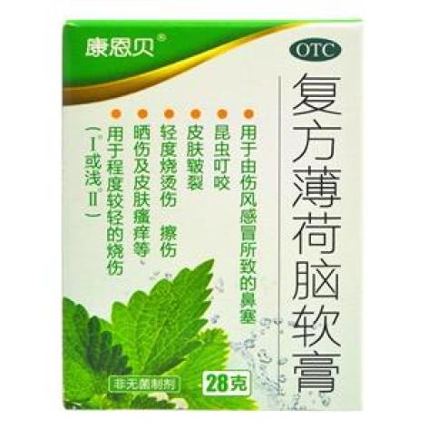 复方薄荷脑软膏(康恩贝)包装侧面图2 复方薄荷脑软膏(康恩贝)包装侧面图2