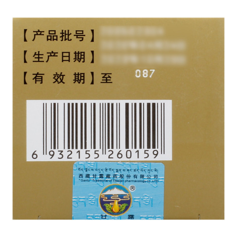 二十五味肺病丸(甘露)包装侧面图3 二十五味肺病丸(甘露)包装侧面图3