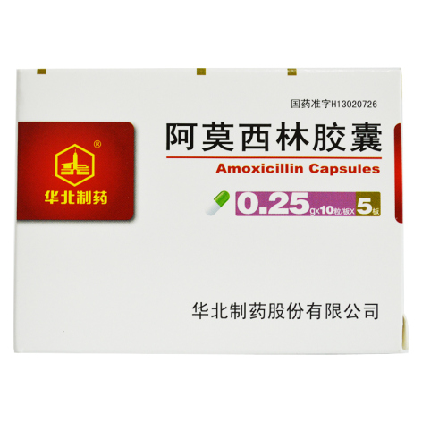阿莫西林胶囊(华北制药)包装主图 阿莫西林胶囊(华北制药)包装主图