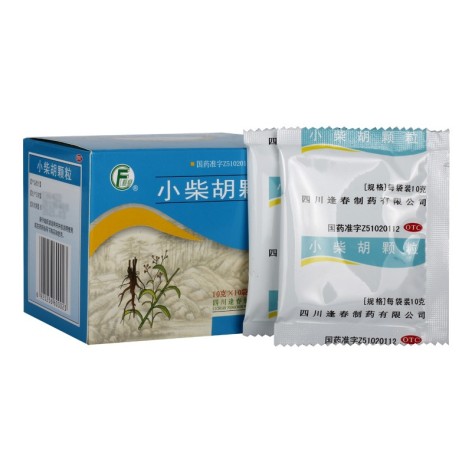 小柴胡颗粒(逢春)包装侧面图2