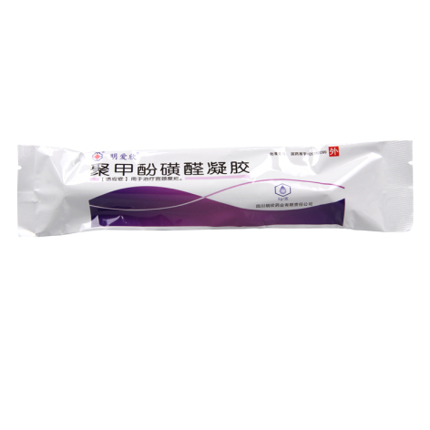 聚甲酚磺醛凝胶(明爱欣)包装侧面图3 聚甲酚磺醛凝胶(明爱欣)包装侧面图3