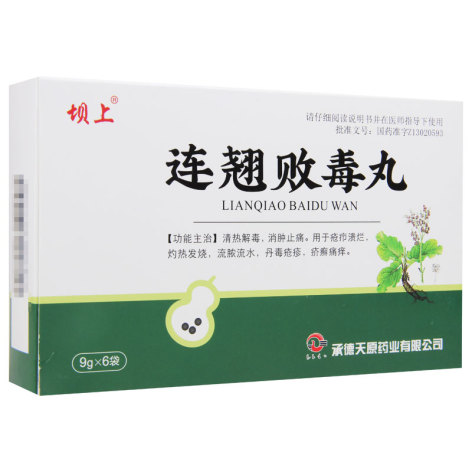 连翘败毒丸(坝上)包装侧面图2 连翘败毒丸(坝上)包装侧面图2
