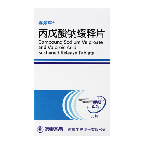 丙戊酸钠缓释片(Ⅰ)(喜复至)包装侧面图2