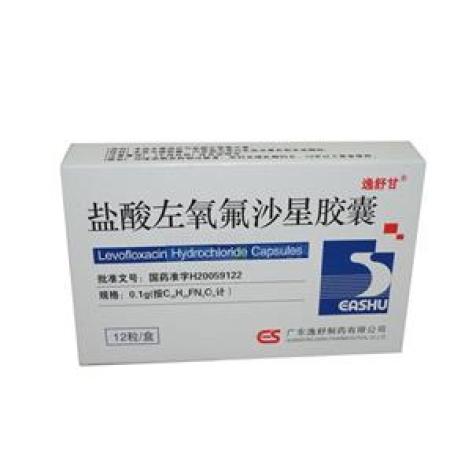 盐酸左氧氟沙星胶囊(逸舒)包装主图 盐酸左氧氟沙星胶囊(逸舒)包装主图