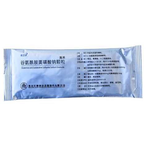谷氨酰胺薁磺酸钠颗粒(施林)包装主图 谷氨酰胺薁磺酸钠颗粒(施林)包装主图