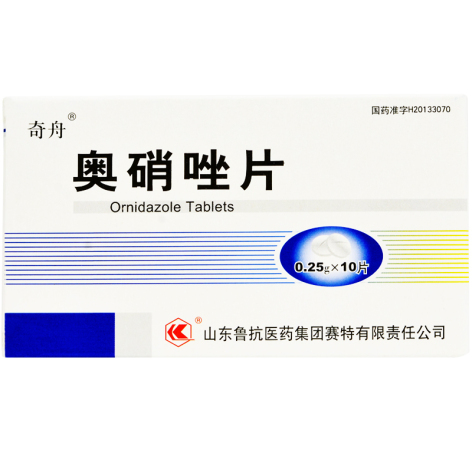 奥硝唑片(奇舟)包装主图 奥硝唑片(奇舟)包装主图
