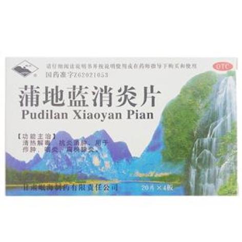 蒲地蓝消炎片(岷海)包装主图 蒲地蓝消炎片(岷海)包装主图