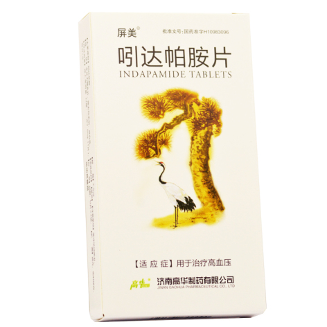 吲达帕胺片(屏美)包装主图 吲达帕胺片(屏美)包装主图