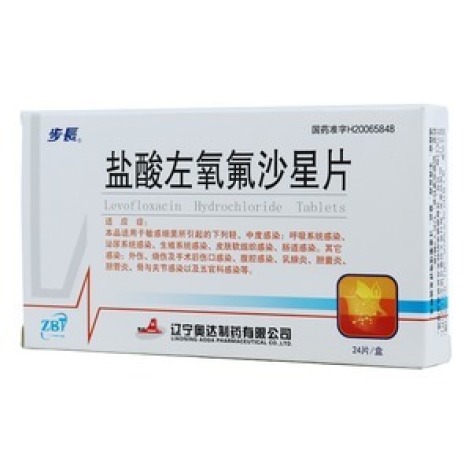 盐酸左氧氟沙星片(步長)包装主图 盐酸左氧氟沙星片(步長)包装主图