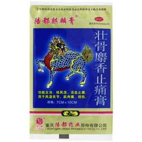 壮骨麝香止痛膏(陪都)包装主图 壮骨麝香止痛膏(陪都)包装主图