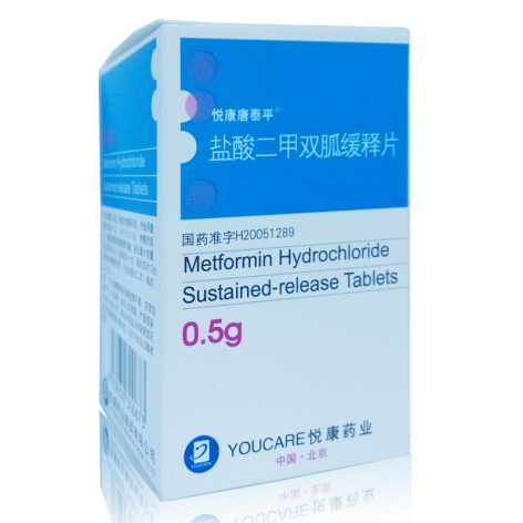 盐酸二甲双胍缓释片(悦达宁)包装主图 盐酸二甲双胍缓释片(悦达宁)包装主图