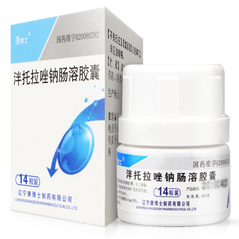 泮托拉唑钠肠溶胶囊(康博士)包装侧面图5 泮托拉唑钠肠溶胶囊(康博士)包装侧面图5