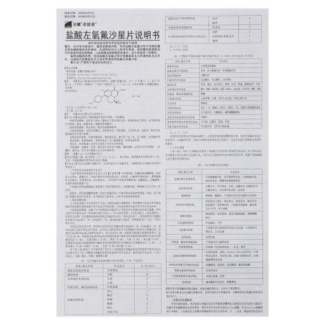 盐酸左氧氟沙星片(诺捷康)包装侧面图4 盐酸左氧氟沙星片(诺捷康)包装侧面图4