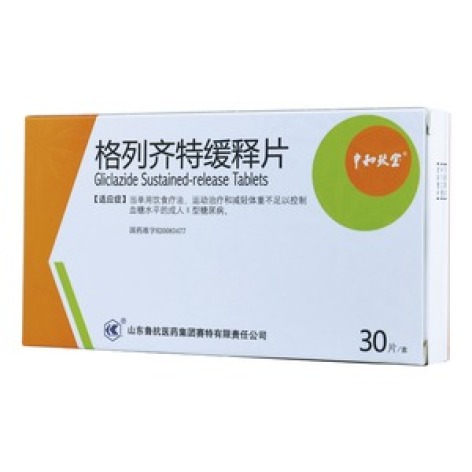 格列齐特缓释片(中和致宝)包装主图 格列齐特缓释片(中和致宝)包装主图