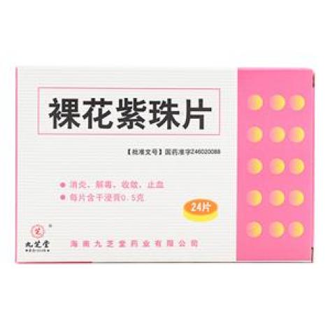 裸花紫珠片(九芝堂)包装主图 裸花紫珠片(九芝堂)包装主图