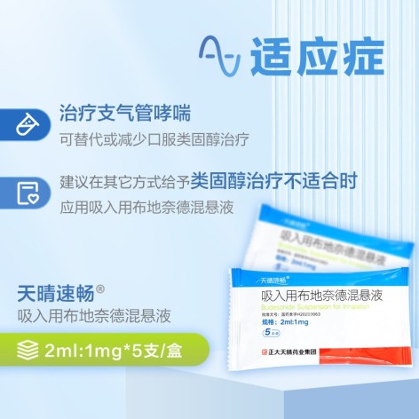 吸入用布地奈德混悬液(天晴速畅)包装侧面图3