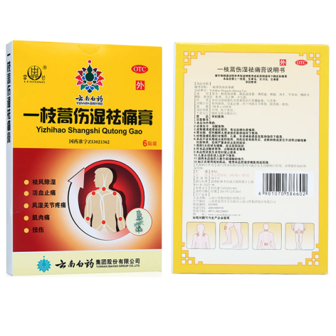 一枝蒿伤湿祛痛膏(雷公)包装侧面图2 一枝蒿伤湿祛痛膏(雷公)包装侧面图2