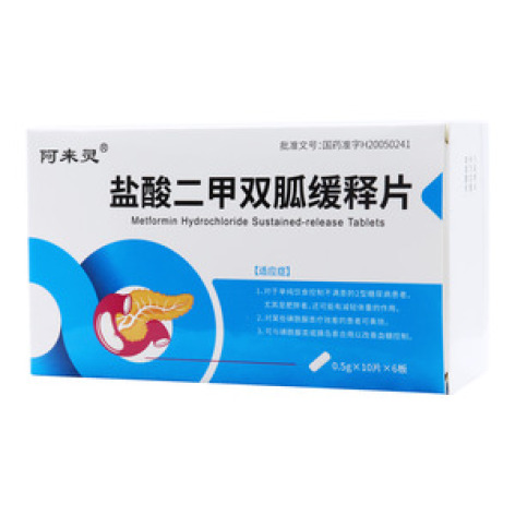 盐酸二甲双胍缓释片()包装主图