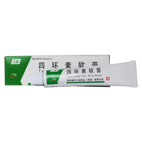 四环素软膏(三益)包装侧面图2 四环素软膏(三益)包装侧面图2