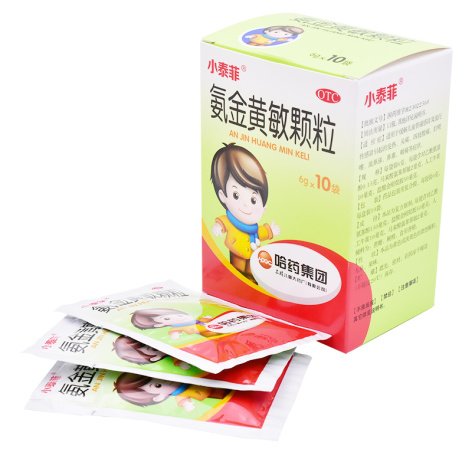 氨金黄敏颗粒(小泰菲)包装侧面图5