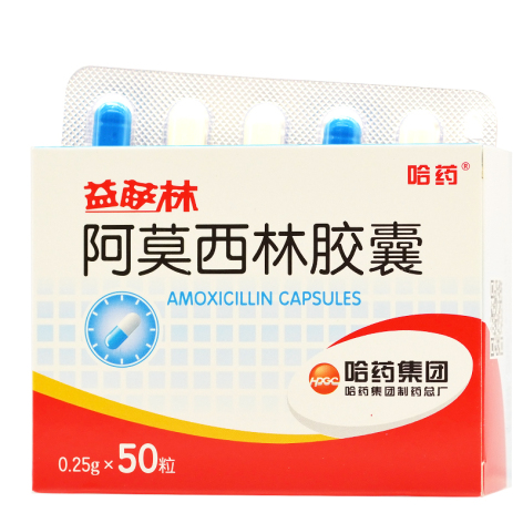 阿莫西林胶囊(益萨林)包装侧面图4 阿莫西林胶囊(益萨林)包装侧面图4