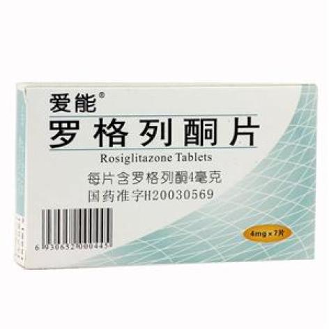 罗格列酮片(爱能)包装主图 罗格列酮片(爱能)包装主图