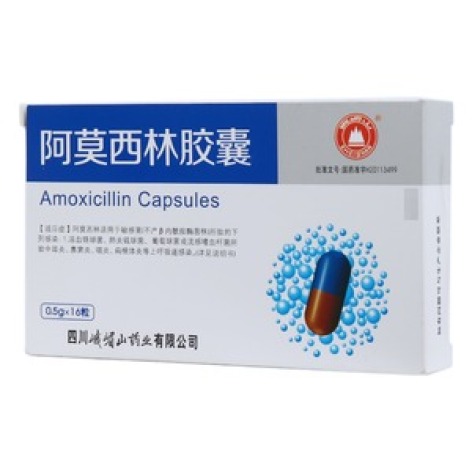 阿莫西林胶囊(峨嵋山)包装主图 阿莫西林胶囊(峨嵋山)包装主图