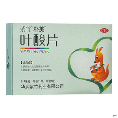 叶酸片(紫竹)包装主图