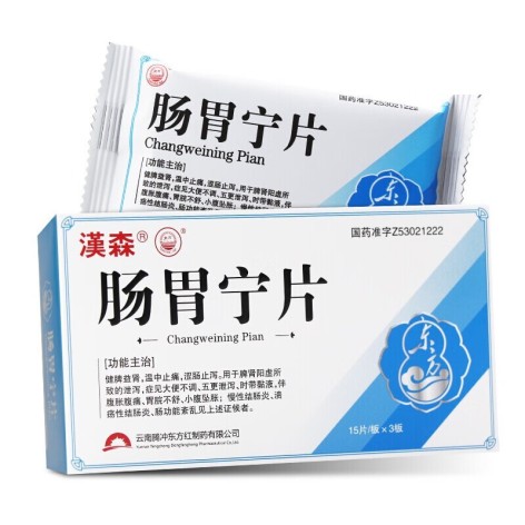 肠胃宁片(汉森)包装主图 肠胃宁片(汉森)包装主图