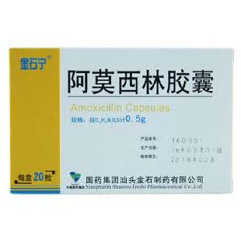 阿莫西林胶囊(金石宁)包装主图 阿莫西林胶囊(金石宁)包装主图
