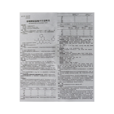 苯磺酸氨氯地平片(南国春)包装侧面图3 苯磺酸氨氯地平片(南国春)包装侧面图3