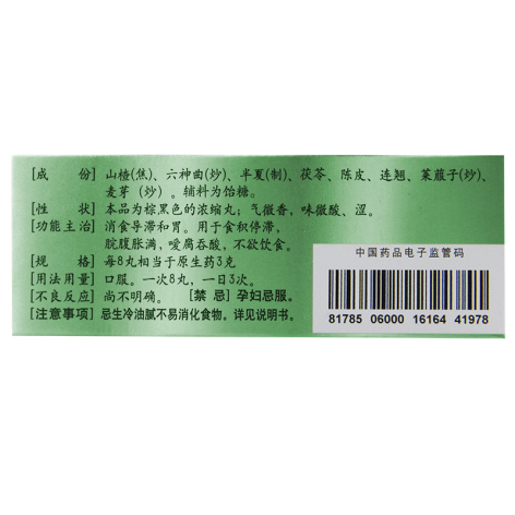 保和丸(仲景)包装侧面图3 保和丸(仲景)包装侧面图3