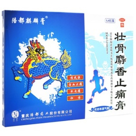 壮骨麝香止痛膏(陪都)包装主图 壮骨麝香止痛膏(陪都)包装主图