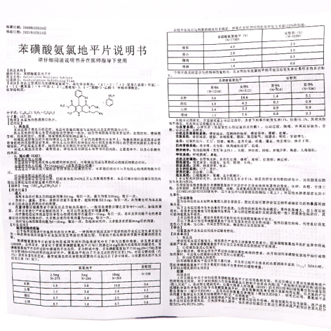 苯磺酸氨氯地平片(九州通)包装侧面图4 苯磺酸氨氯地平片(九州通)包装侧面图4
