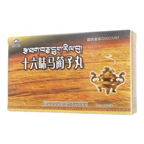 十六味马蔺子丸(金珠雅砻)包装主图 十六味马蔺子丸(金珠雅砻)包装主图