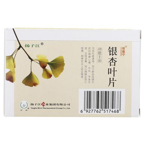 银杏叶片(依康宁)包装侧面图2 银杏叶片(依康宁)包装侧面图2