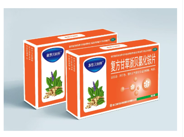 复方甘草浙贝氯化铵片(康恩贝刻停)包装侧面图2 复方甘草浙贝氯化铵片(康恩贝刻停)包装侧面图2