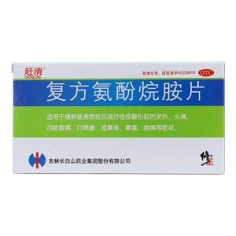 复方氨酚烷胺片(赶清)包装主图